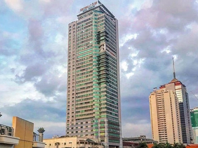 Lanjing vidrio arquitectónico en Manila Annapolis Tower