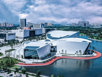 Vidrio Arquitectónico Lanjing EN EL Centro Cultural Zibo