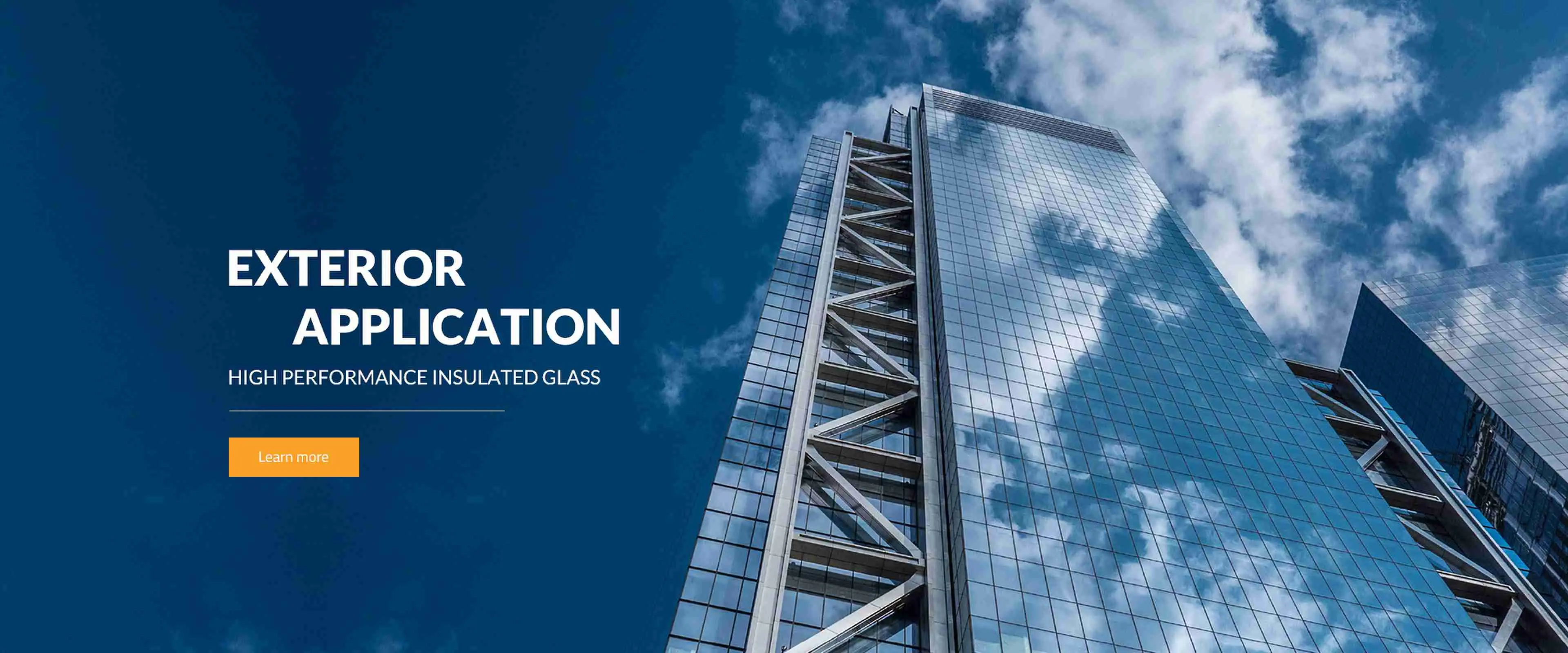 Aplicación exterior-vidrio aislado de alto rendimiento